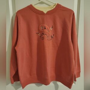 Shenanigans Vintage Women's Pink Crewneck Size PXL Cottagecore Granniecore